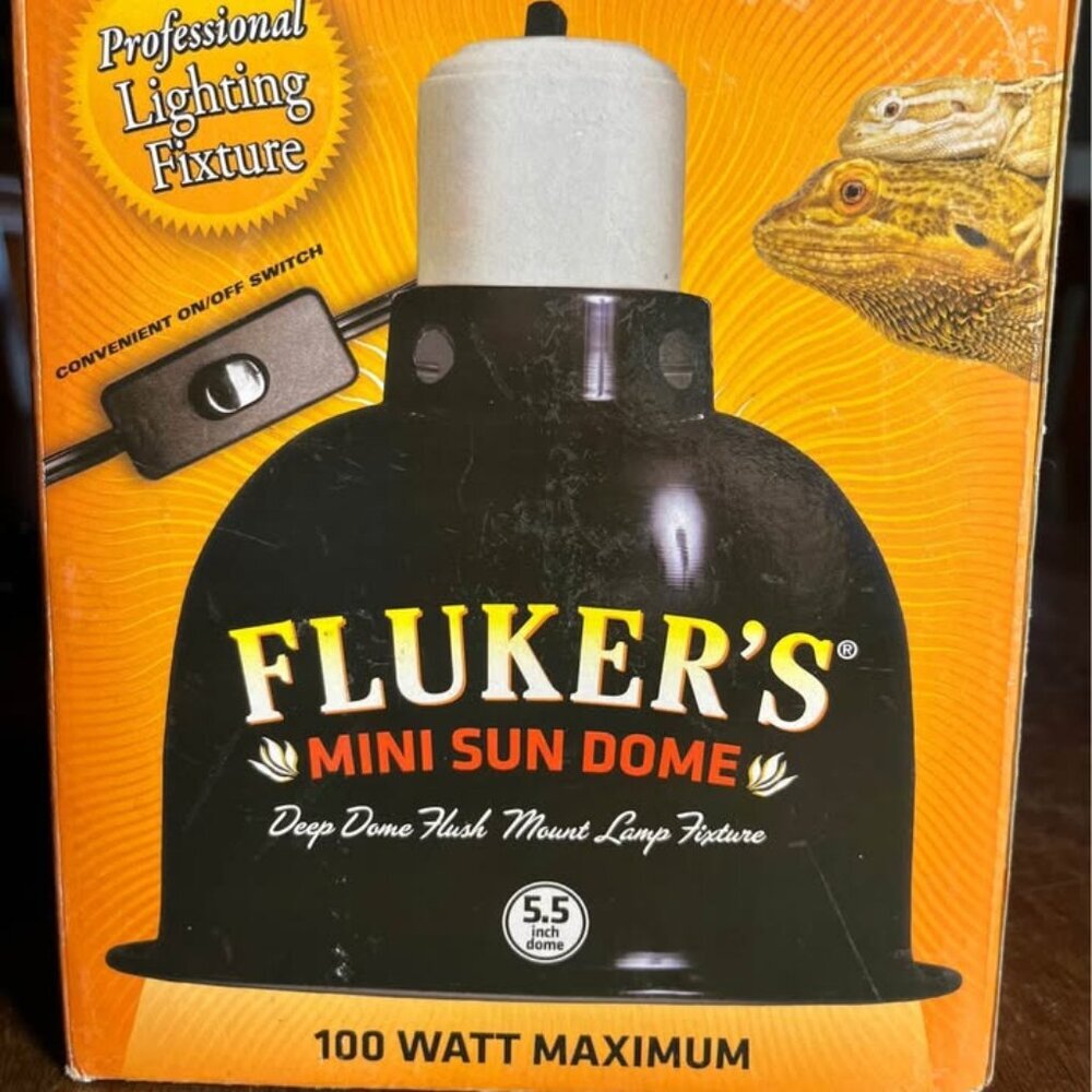 NEW Fluker’s Mini Sun Dome, 100 Watt Max, Polished Aluminum Increases UVB & UVA - Picture 9 of 9